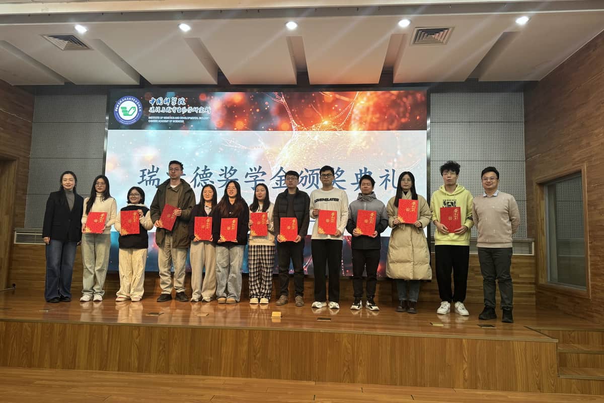 中国科学院k8凯发奖学金颁奖现场